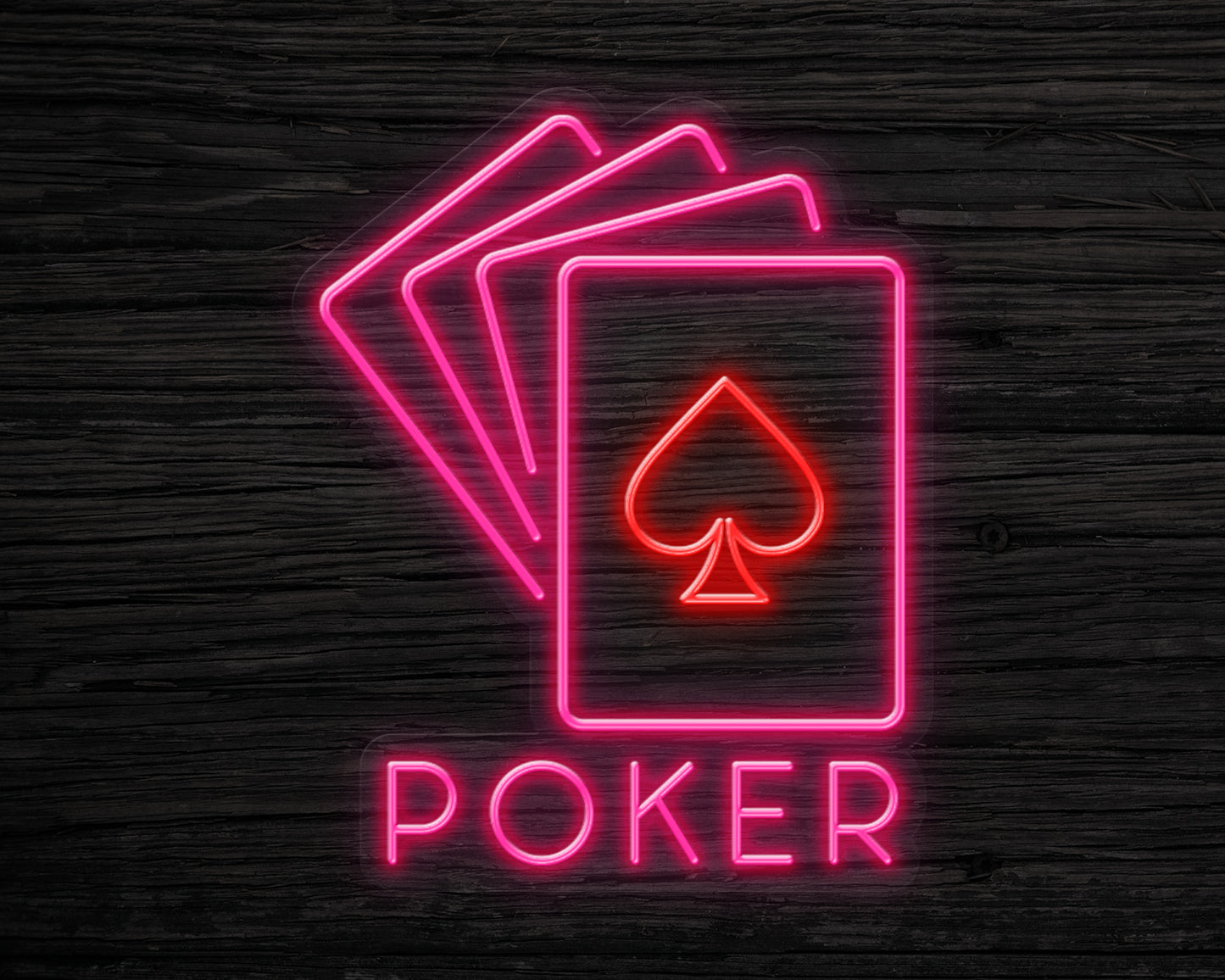 Poker Neon Sign