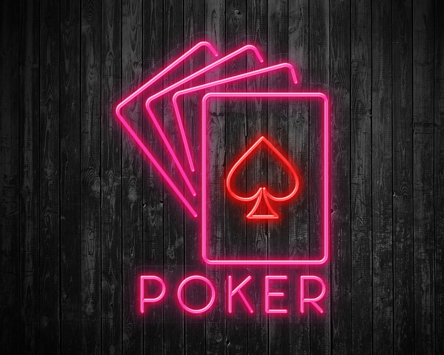 Poker Neon Sign