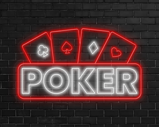 Poker Neon Sign