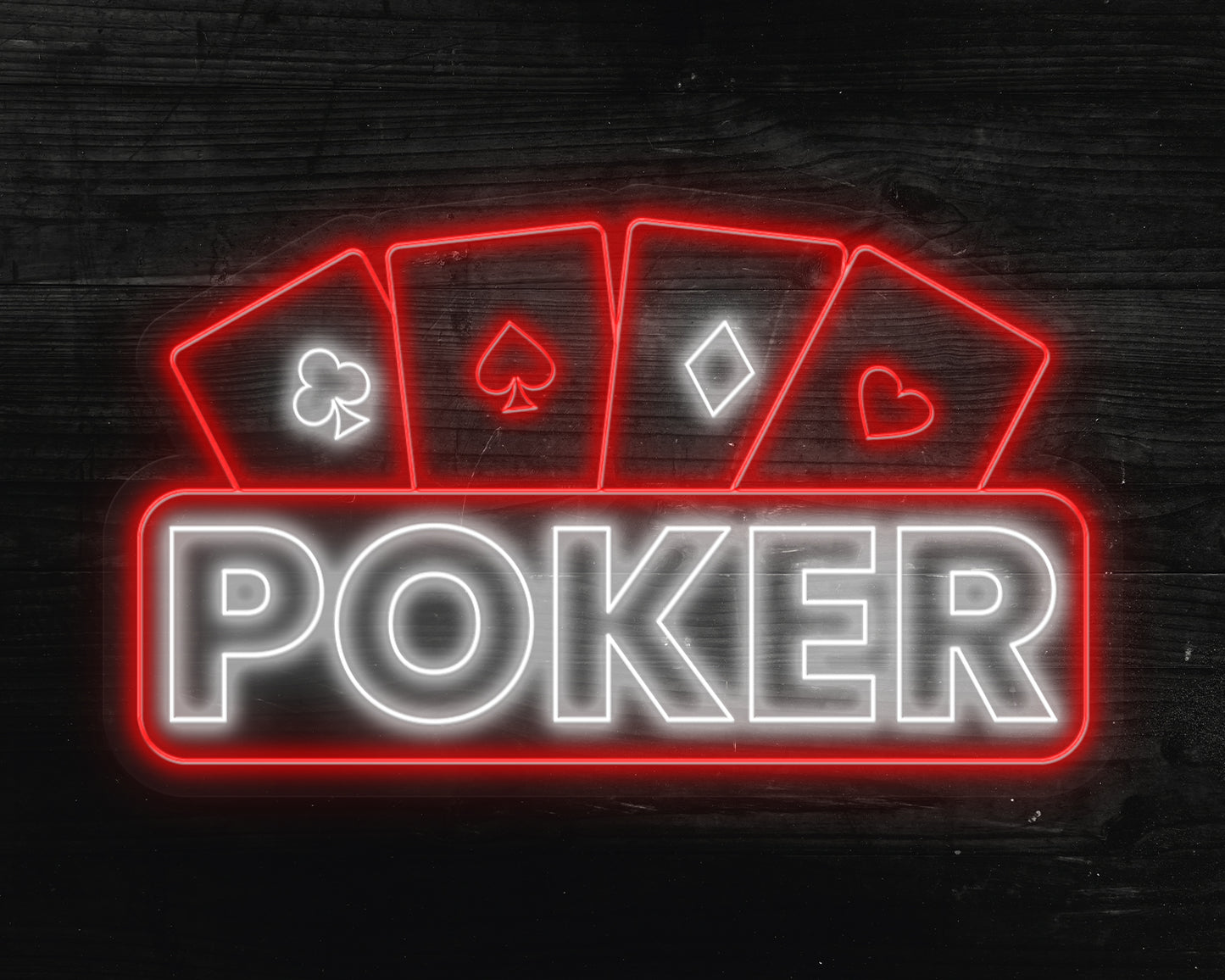 Poker Neon Sign