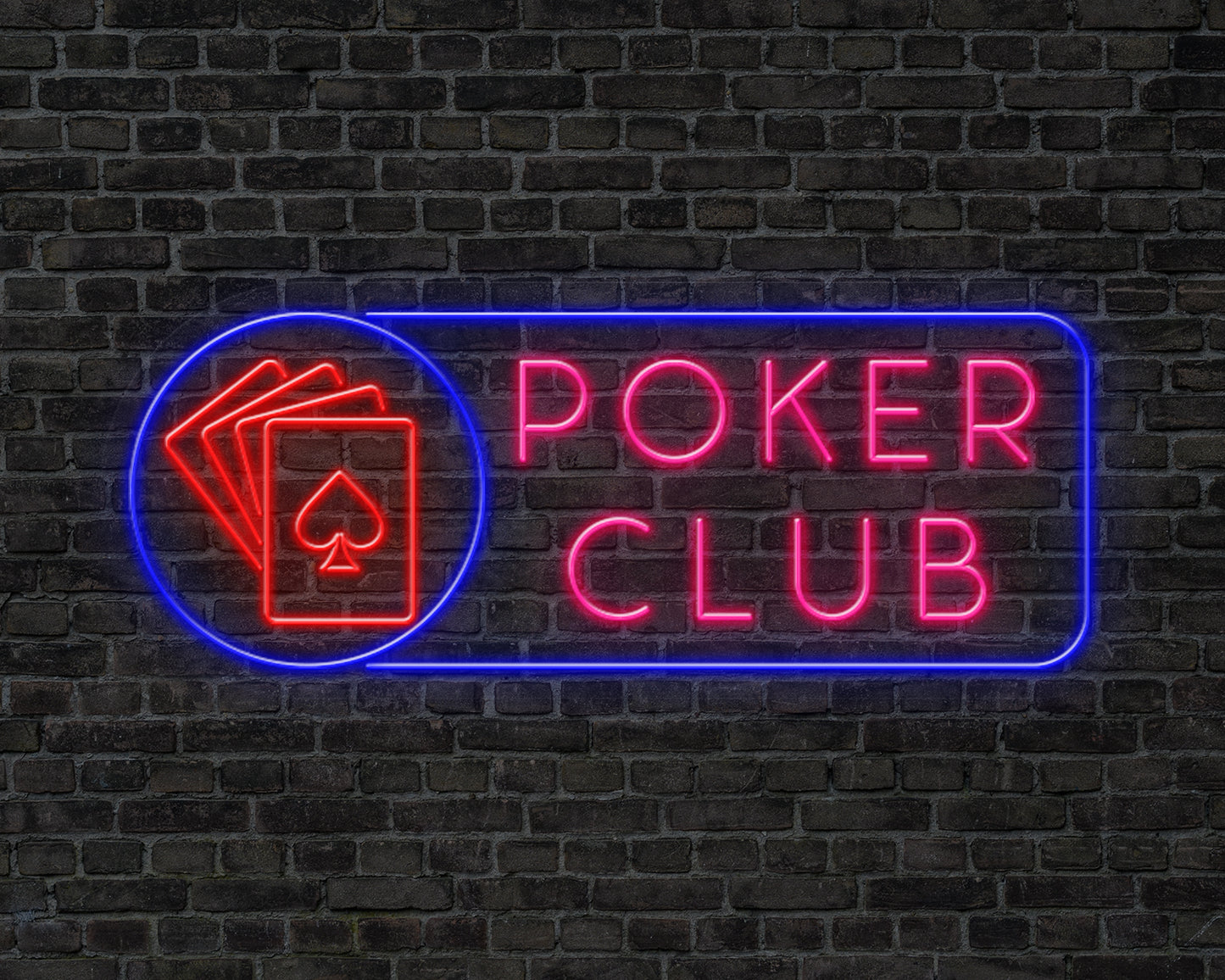 POKER CLUB Neon Sign