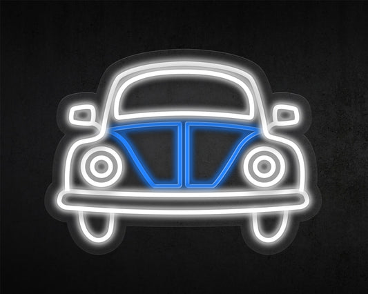 Restro VW Beetle Car Neon Sign