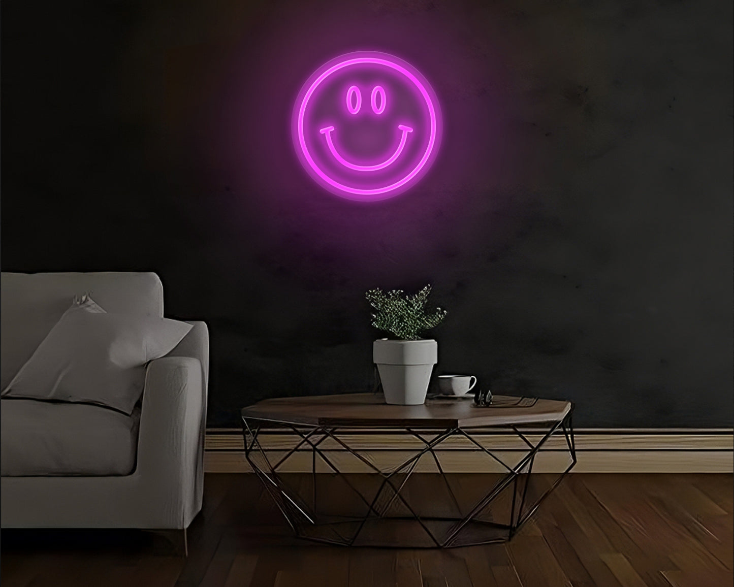 Yellow Smiley Face Neon sign