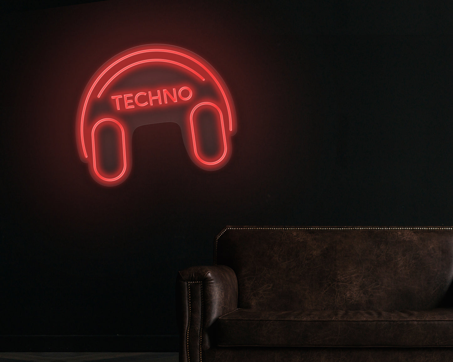 Techno Music Neon Sign