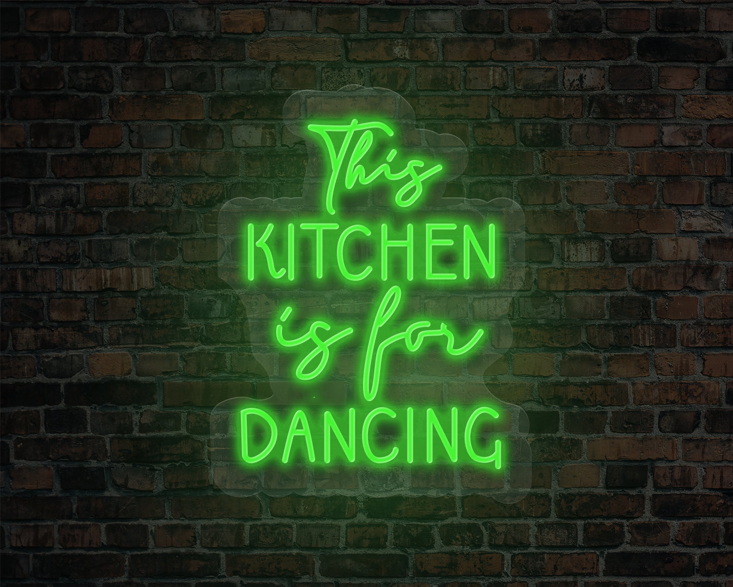 The Kitchen is for Dancing Neon Sign