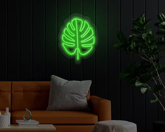 Tropical Leaf Neon Sign