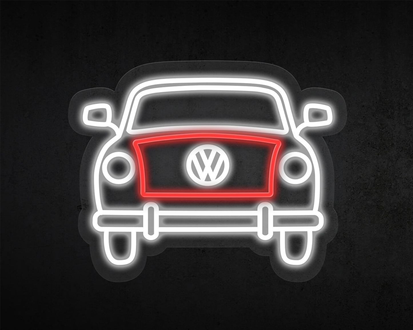 Volkswagen Notchback Vintage Car Neon Sign