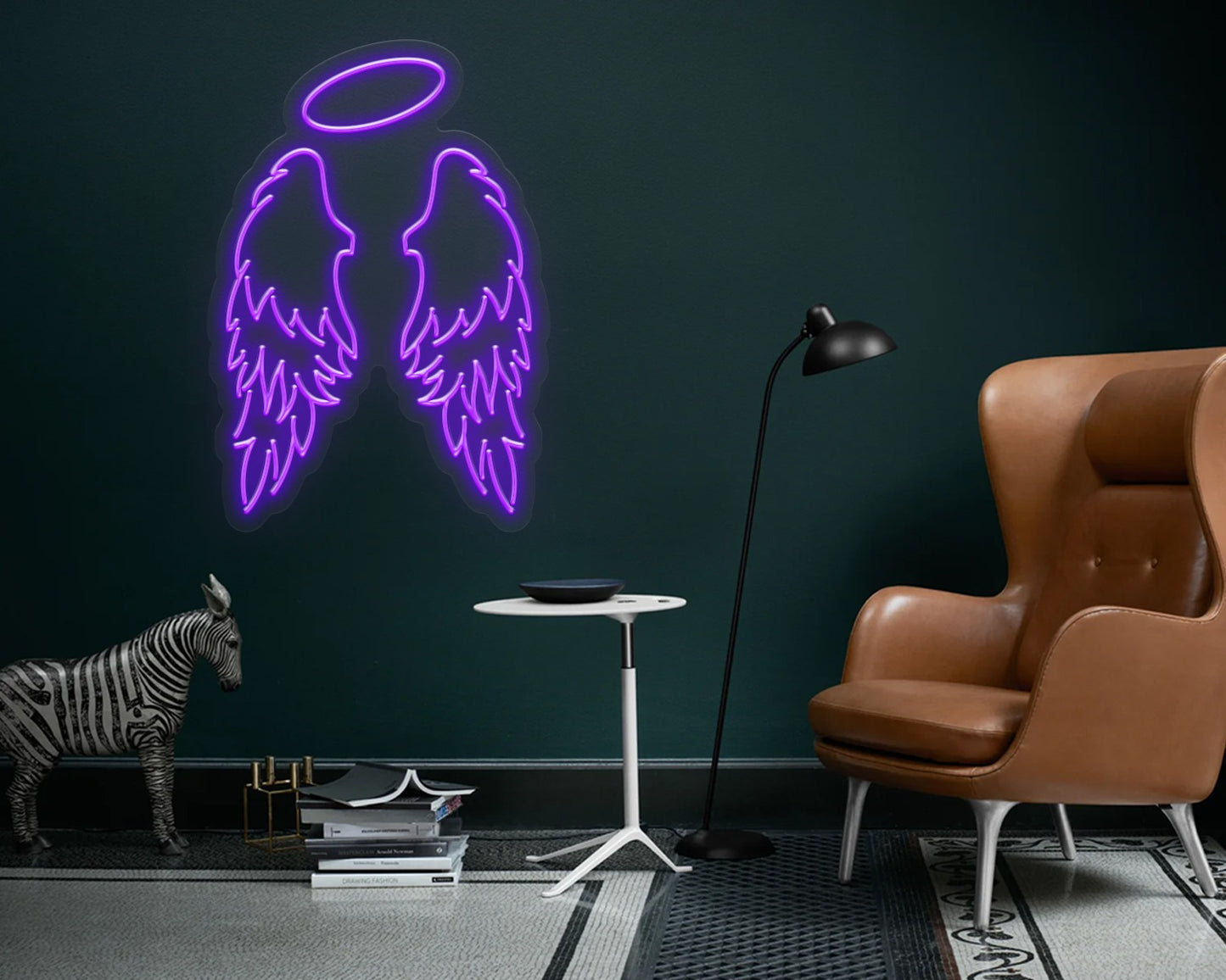 Angel Wings Neon Sign Board