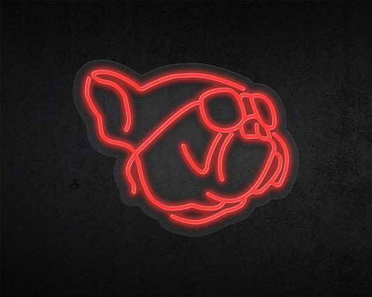 Bulldog Neon Sign