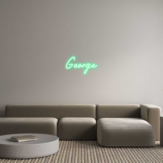 Custom Name Neon Sign George