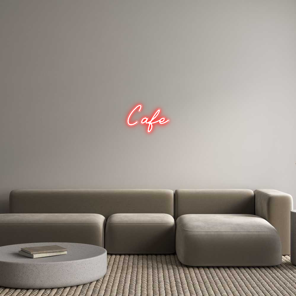 Custom Name Neon Sign Cafe