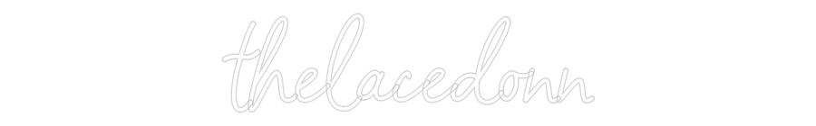 Custom Name Neon Sign thelacedonn