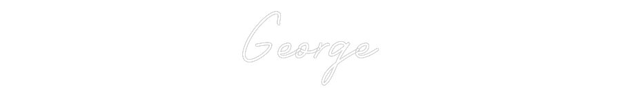 Custom Name Neon Sign George