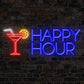 Happy Hour Neon Sign