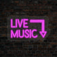 Live Music LED Neon Sign