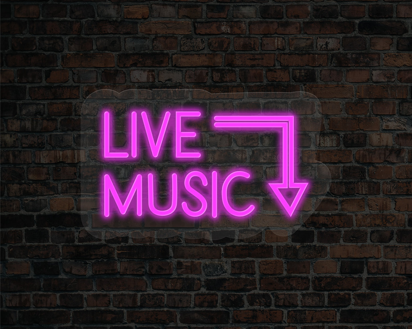 Live Music LED Neon Sign