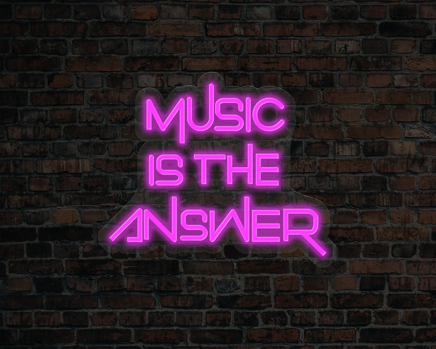 Music is The Answer Neon Sign