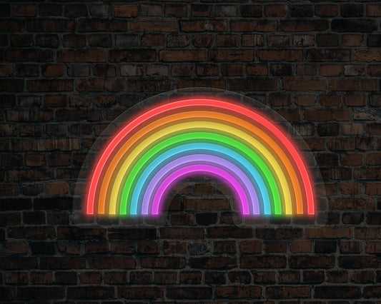 Simple Rainbow Neon Sign