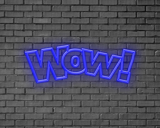 Wow! Neon Sign