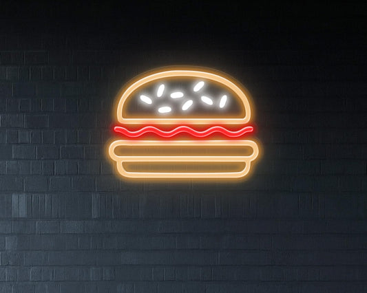 Burger Neon Sign